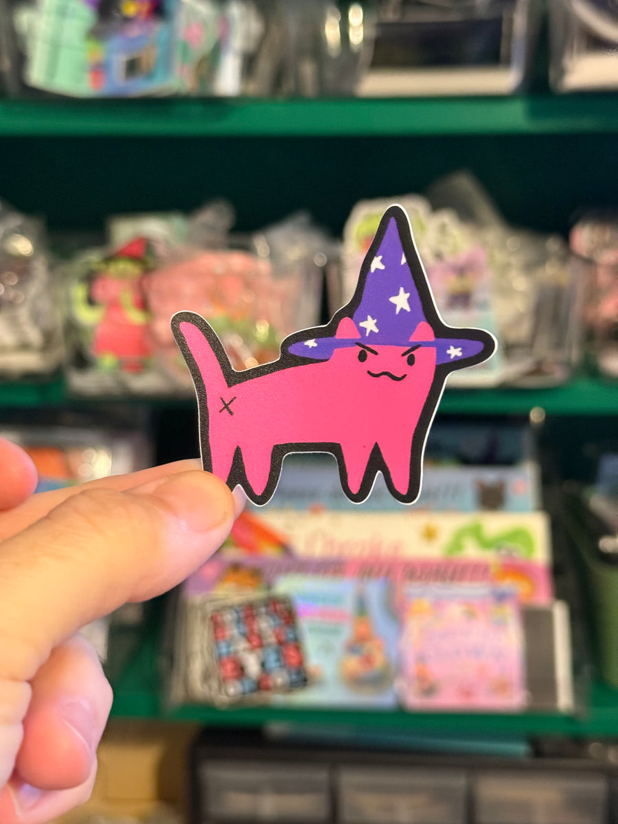 Wizard Cat 2.5 inches vinyl sticker – Drawings By Nicole