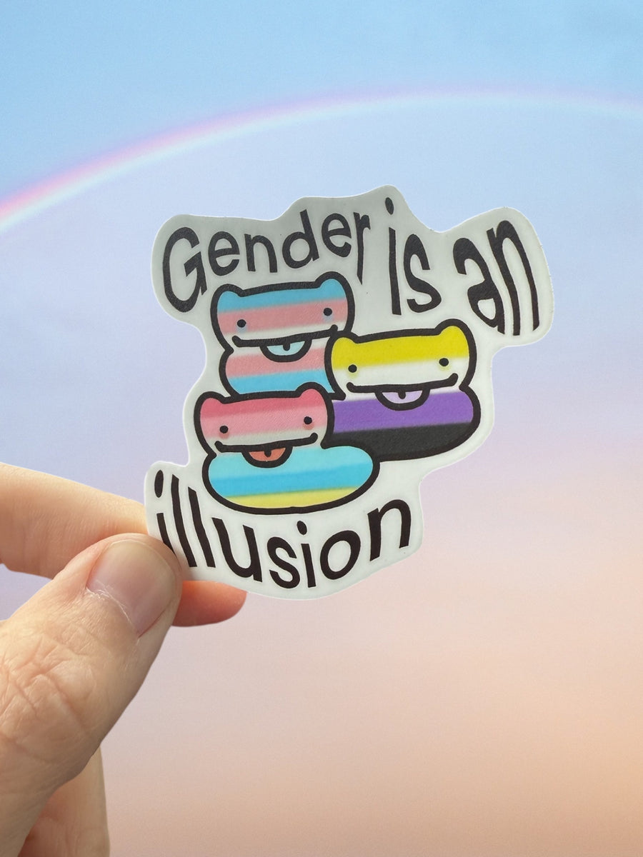 Gender is an Illusion Cats by Wheezing Out Cheese – Drawings By Nicole