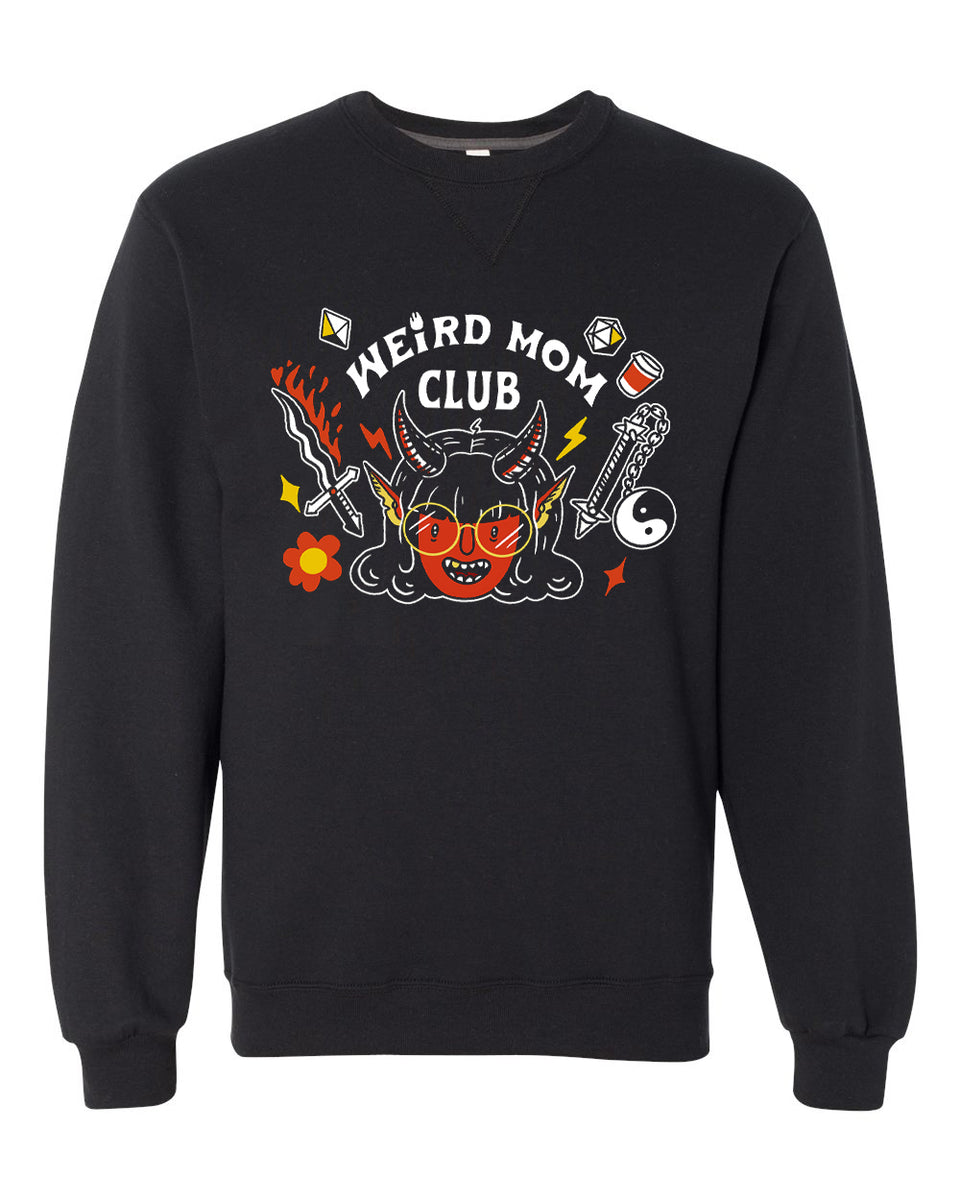 Weird Mother Hellfire Demon girl design on heavyweight sweater. – Drawings  By Nicole
