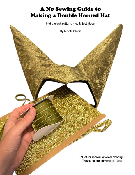 Hennin Pattern The No Sew Guide Pattern to Making A Double Pointed Hat (digital downl ...