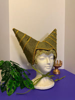 Handmade Clown and Princess Hat, velvet and trim - not perfect