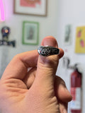 No Ice Heart Ring, stainless steel signet ring