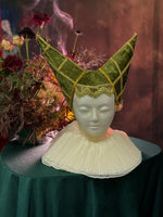 Handmade Clown and Princess Hat, velvet and trim - not perfect