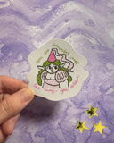 You Are Beautiful Just The Way You Are Princess elf sticker, 3x3 inches die cut