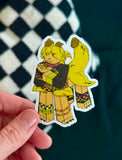 Nan regretevator sticker hand drawn by Wheezing Out Cheese, Roblox game inspired