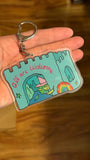 All are Welcome Keychain, goblin Witch XL at 4 inches