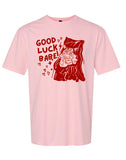 Good Luck Babe! Chappell Roan / Miss Piggy mash up shirt, red ink on pale pinn unisex soft style shirt.