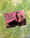 This man has never done a bad thing … Lestat vinyl and glitter sticker 3x4 inches, The Vampire Lestat Inspired stationary / gift