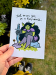 Orc Girl Fairy World Print 5x7 inkjet on archival matte paper.