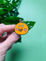 Pumpkin Heart Hard Enamel Pin - Lacey’s Corner