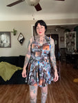 a fashion brand garbage photography skater dress size XL (new with tags).
