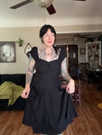 Retro stretch wiggle skater dress size large