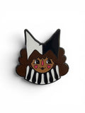 Presale Clown Bolo Tie, hand drawn clown princess hard enamel and pu rope