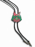 Presale Clown Bolo Tie, hand drawn clown princess hard enamel and pu rope
