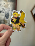 Nan regretevator sticker hand drawn by Wheezing Out Cheese, Roblox game inspired
