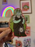 Knight Elf sticker, xl size 4x3 inches die cut