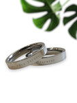 Perfectly Imperfect Weirdos Forever Laser Etched Stainless Steel Simple ring band