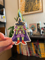 Wizard Gal 3x2 in sticker