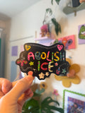 Abolish Ice Sticker, 4x3 inches vinyl sticker junk journal art