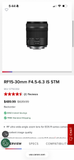 Canon RF 15-30mm f/4.5-6.3 IS STM Lens