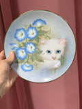 Morning Glories, Vintage Petals And Purrs Plate By Bob Harrison Hamilton Collection
