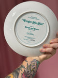 Forget me Not, Vintage Petals And Purrs Plate By Bob Harrison Hamilton Collection