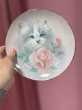 Blushing Beauties, Vintage Petals And Purrs Plate By Bob Harrison Hamilton Collection