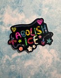 Abolish Ice Sticker, 4x3 inches vinyl sticker junk journal art