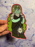 Knight Elf sticker, xl size 4x3 inches die cut