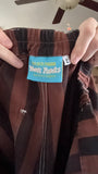 Petite Hemmed Large Black and Brown Big Bud Press Work Pants. Like new, never really worn.