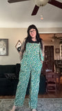 Lucy and Yak Floral Overalls, US 12R or UK size 16R. Plus size, cute. Fits great. Not made anymore.