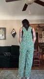 Lucy and Yak Floral Overalls, US 12R or UK size 16R. Plus size, cute. Fits great. Not made anymore.