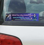 Brutal Love Bumper, Vampire Lestat inspired, XL 1 x 3 inches in high gloss. stationary / gift