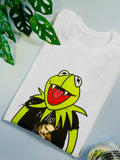 Frog Vampire full color design on white unisex shirt