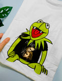 Frog Vampire full color design on white unisex shirt