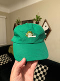 I bite - illustration on kelly green dad hat in 2 colorways