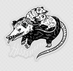 Hissssss Clear Vinyl sticker, larger size at 3.5x3inches