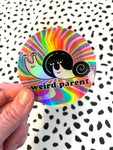 Weird Parent Snail Sticker 3x3 inches vinyl