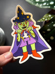 Wizard Goblin Gal 3x2 in sticker