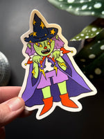 Wizard Goblin Gal 3x2 in sticker