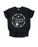 Weird Mother 90s Tattoo design and barbed wire, Unisex Black T-Shirt - Printed by Nicole