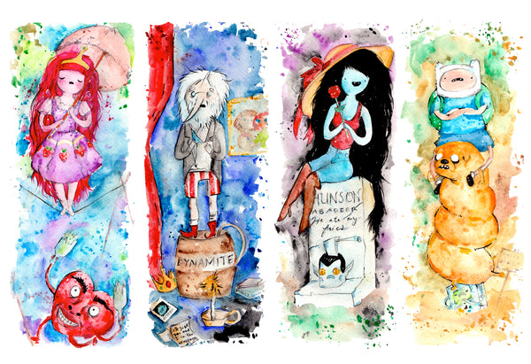 Adventure Time / Haunted Mansion Fan art., 8.5 x 11 inch print on matte paper.