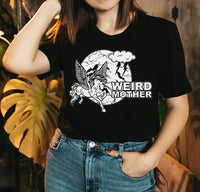 Pegasus Weird Mother Shirt in Black Unisex