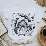 Imaginary Friends LARPing shirt, printed on white softstyle unisex shirt  (Printed by Nicole)