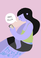 Well Fuck 5x7 inch Postcard / Print