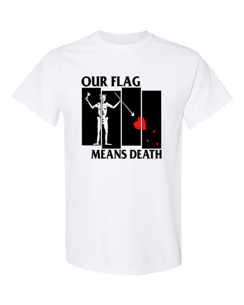 Our Flag Means Death Band Logo Mash up White (Printed by Nicole)