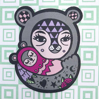Ted + Kip Collab Patches, iron on, 3 inches in size