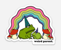 Weird Parent Frog Sticker 3 inches