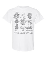 White or Mustard The Last of Us Mushroom Mushroom Stamp FEDRA shirt, softstyle white unisex shirt
