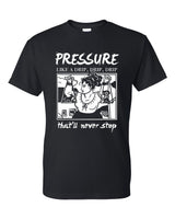 Surface Pressure Luisa Encanto Fan Art shirt, Black Unisex t-shirt with white ink